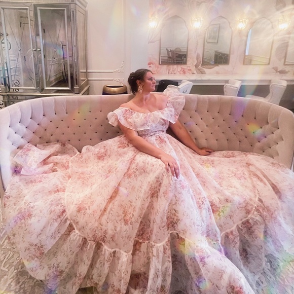 Selkie Off-The-Shoulder Floral Maxi Dress - Picture 2 of 10